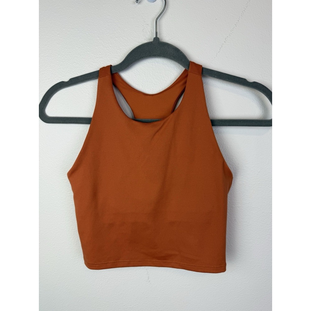 DSG Dicks Sporting Goods Ultra Soft Built-In Bra Workout Tank Top Orange Sz 14